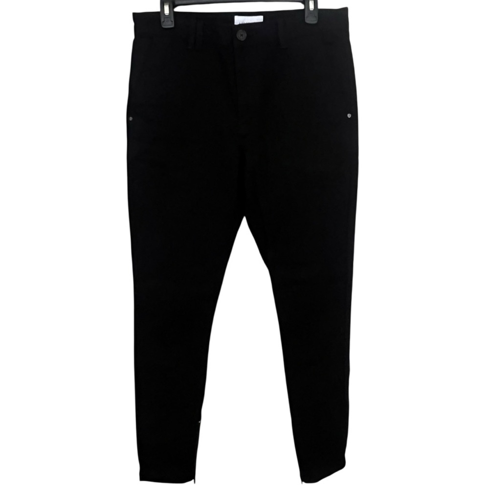 I Love Ugly Black Smart Zespy Regular Rise Fixed Waist Tapered Slim Pant SZ M - Picture 2 of 15